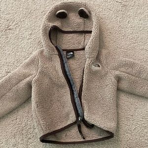 12-18m fleece North Face Zip Up